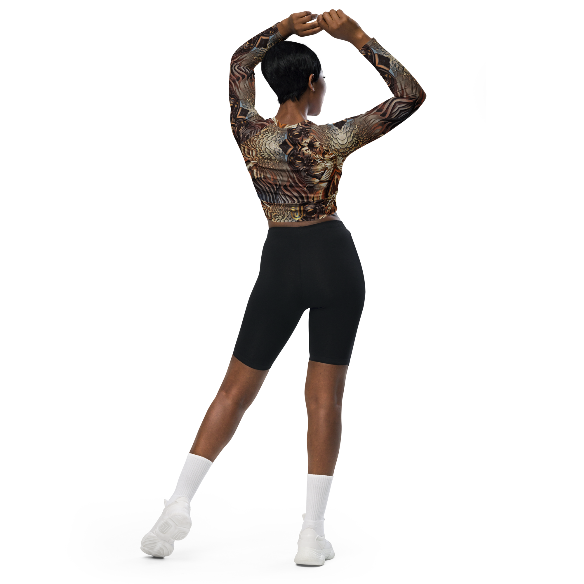 Custom Designed Recycled Long-Sleeve Crop Top