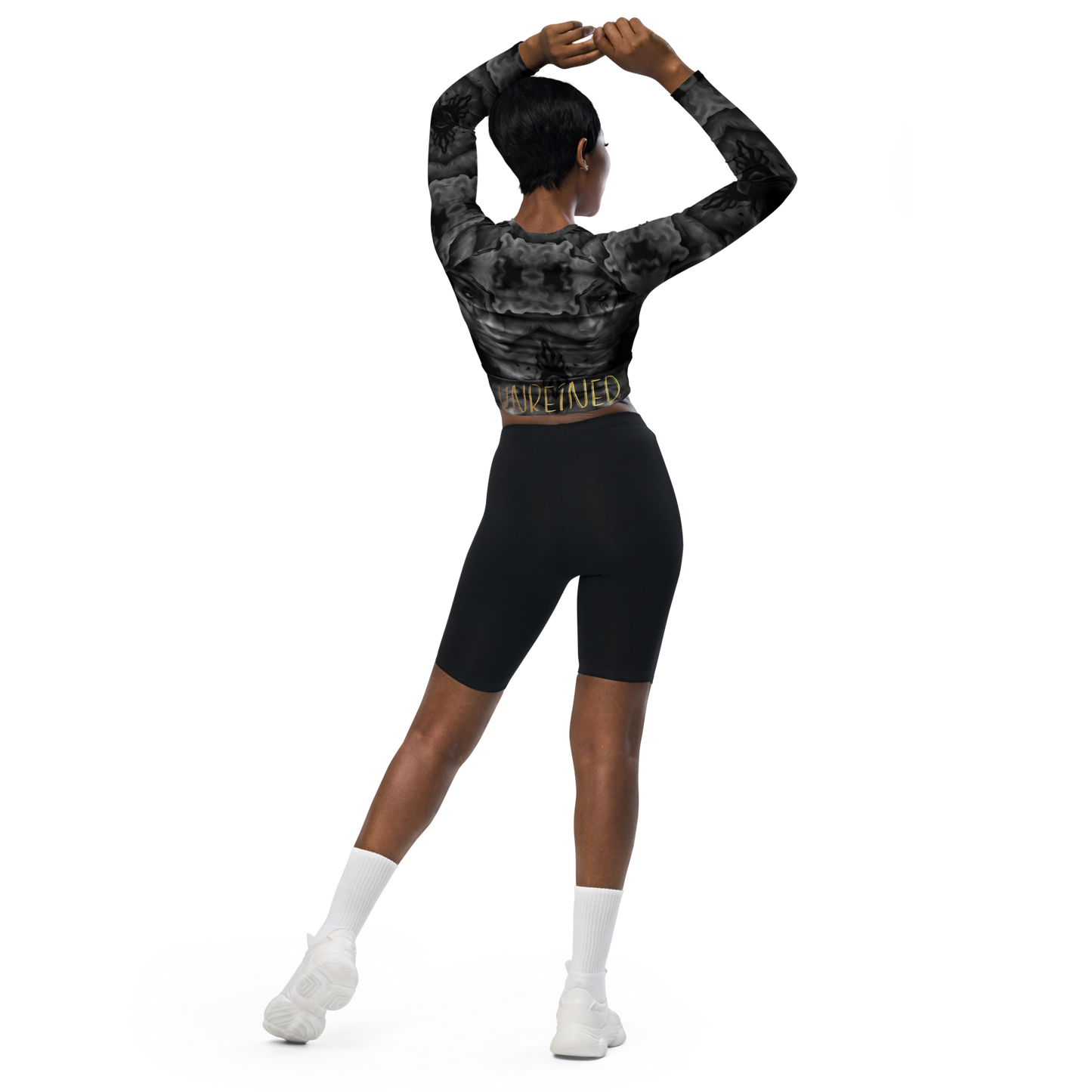 Custom Designed Long-Sleeved Crop Top