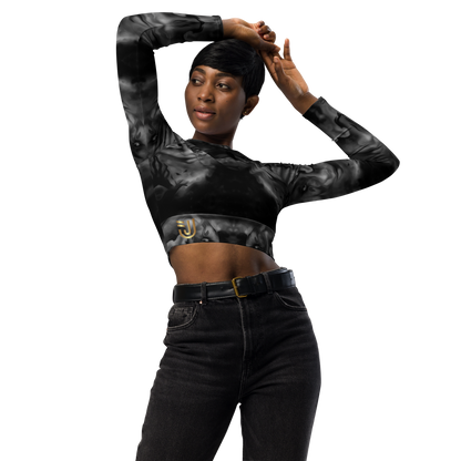 Custom Designed Long-Sleeved Crop Top