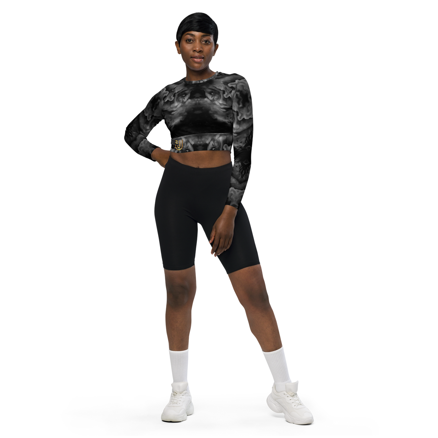 Custom Designed Long-Sleeved Crop Top