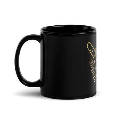 "Shaka" Design Black Glossy Coffee Mug