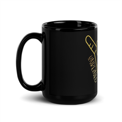 "Shaka" Design Black Glossy Coffee Mug